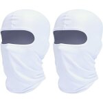 Masque de cyclisme ext�rieur blanc (2 pi�ces), bandeau / couvre - chef sportif coupe - vent et respirant ...