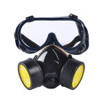 Masque à gaz professionnel masque de peinture au charbon actif respirateur avec 2 filtres anti - poussière, ... Masque à gaz professionnel masque de peinture au charbon actif respirateur avec 2 filtres anti - poussière, ...