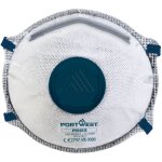 Masque ffp2 à valve charbon dolomite - blanc portwest Masque ffp2 à valve charbon dolomite - blanc portwest
