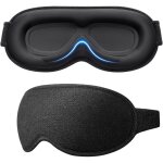 Masque de nuit occultant pour hommes & femmes, masque de sommeil zero pression - design ergonomique 3d, ...