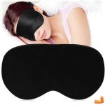 Masque pour les yeux en soie imitation double face masque pour les yeux ombrage du sommeil masque pour ...