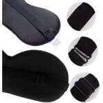 Masque pour les yeux en soie de sommeil en soie de m�rier naturel masque pour les yeux d'ombrage noir ...