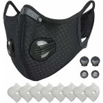Masque de protection face de poussire rutilisable, protecteur sportif m avec filtre  charbon actif ...