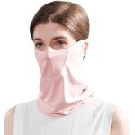 Masque de protection solaire en soie de glace, anti - ultraviolet, couvre - nuque  schage rapide, protection ...
