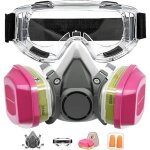 Masque respirateur de couverture � gaz r�utilisable avec filtres pour la peinture, la chimie, la vapeur ...