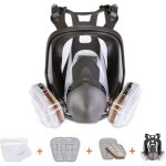 Masque respiratoire intégral, masque facial peint, vapeurs et poussières organiques, deux raccords - ... Masque respiratoire intégral, masque facial peint, vapeurs et poussières organiques, deux raccords - ...