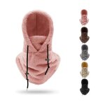 Masque de ski à capuche sherpa, cagoule polaire coupe - vent pour l'hiver Masque de ski à capuche sherpa, cagoule polaire coupe - vent pour l'hiver