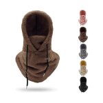 Masque de ski à capuche sherpa, cagoule polaire coupe - vent pour l'hiver Masque de ski à capuche sherpa, cagoule polaire coupe - vent pour l'hiver