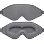 Masque sommeil pour hommes et femmes, masque de nuit 3d occultant, avec toucher soie douce et respirant, ...