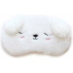 Masque de sommeil, masque de nuit confortable pour les yeux en 100 % soie naturelle et peluche ultra ...