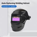 Masque de soudage � grande visibilit� auto - obscurcissant couleurs r�elles casque de soudage aliment� ...
