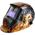 Masque de soudeur professionnel auto - assombrissant �chelon 9 / 13 din noir flammes