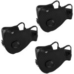 Masque de sport 3 pices avec soupapes d'expiration, masque de sport anti - poussire de protection personnell ...
