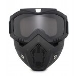 Masque tactique universel asg pour moto, noir
