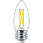 Master led e27 bougie filament claire 3. 4w 470lm - - philips