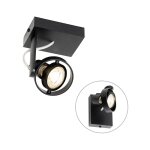 Master - spot plafond, plafonnier - 1 lumire - l 10. 6 cm - noir - moderne - clairage intrieur - salon ...