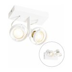 Master - spot plafond, plafonnier - 2 lumire - l 15. 6 cm - blanc - moderne - clairage intrieur - ...
