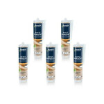Bostik ? mastic acrylique parquet 300ml x5 ? pour joints de finition sur parquets et stratifi�s ? s�chage ...