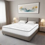 Matelas 140x190 cm, �paisseur 24 cm. ressorts ensach�s ind�pendants et mousse � m�moire de forme, hypoallerg�n ...