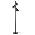 Mathias luminaires - mathias - lampadaire barry en m�tal noir, compatible culot e14, 15w - lambarryn