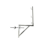 Matisre - 4 consoles d'chafaudage zingues 1. 00m x 1. 00m - tube rond - 110011009 / 04