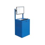 Matisère - armoire informatique fixe - bleu industriel - support écran sur rail - w040010031 - gcbi Matisère - armoire informatique fixe - bleu industriel - support écran sur rail - w040010031 - gcbi