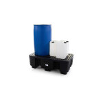 Matis�re - bac de r�tention 2 f�ts - noir - 250 litres - sj - 100 - 001