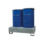 Matis�re - bac de r�tention en acier galvanis� - 4 f�ts ou 1 cuve - 1000l - mct1000 - c