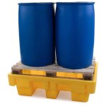 Matis�re - bac de r�tention pour palette europ�enne - noir - sj - 2e - blk