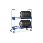Matisre - chariot pour pneus 2 niveaux - 1540x670x1725mm - charge max 250kg - 4586