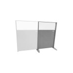 Matisère - cloison de séparation amovible tôlée / polycarbonate - Élément d'angle - hauteur 1500mm - ... Matisère - cloison de séparation amovible tôlée / polycarbonate - Élément d'angle - hauteur 1500mm - ...