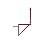 Matis�re - 1 console d'�chafaudage �poxy 1. 00m x 1. 00m - tube rond - 110011004 / 01