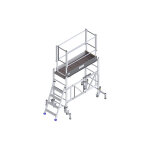 Matisre - echafaudage pliant - longueur plateau 1. 40m - eir4f