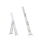 �chelle coulissante 3 plans trc312 ? longueur 7, 7m ? hauteur escabeau 4, 7m ? entraxe 25cm pour confort ...