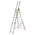 Matisère - echelle transformable 3x9 barreaux - longueur déployée 5, 94m - sol plat ou escalier - atl260 ... Matisère - echelle transformable 3x9 barreaux - longueur déployée 5, 94m - sol plat ou escalier - atl260 ...