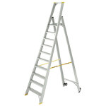Matis�re - escabeau 10 marches grande plateforme - hauteur max. de travail 4. 12m - 9310