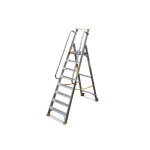 Matis�re - escabeau 7 marches grande plateforme - hauteur max. de travail 3. 48m - 9307 - r