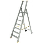Matis�re - escabeau 8 marches grande plateforme - hauteur max. de travail 3. 69m - 9308