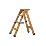 Matis�re - escabeau bois simple 3 marches - hauteur max. de travail 1. 88m - 683203