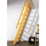 Matis�re - escalier de meunier: 55cm de large - hauteur � franchir 3m - couleur : jaune safran (ral 1017) ...