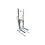 Matisère - gerbeur manuel fourches charge max 150kg - galets fixes en polyamide - 300708 Matisère - gerbeur manuel fourches charge max 150kg - galets fixes en polyamide - 300708