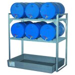 Matisre - rayonnage en acier pour 6 fts de 60 litres - charge max 400kg - 7642f