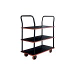 Matis�re - servante 3 plateaux en acier laqu� - charge max 120 kg - sed3