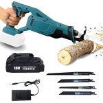 Mawiron - scie sabre, scie � sabre sans fil, scie alternative, lames 4x, pour le plastique en bois et ...