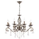 Maytoni - grace lustre en laiton et cristal, 8 lumi�res, e14