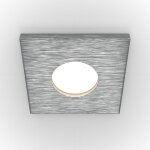 Maytoni - plafonnier encastrable salle de bain lampe salle de bain 1 flamme gu10 argent l 8, 4 cm