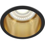 Maytoni reif technique reif noir avec downlight encastr� or