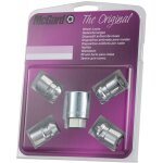 Mcgard - 4 ecrous - 12x125 - l2 32. 5mm - h19 - conique - chrome - antivol de roues - 24152su