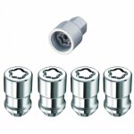 Mcgard - 4 ecrous 12x125 l2 32. 5mm h21 coniques chromes antivol de roues 24154su