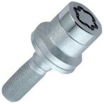 Mcgard - 4 vis - 12x125 - l35. 3 - h19 - plat - chrome - antivol de roues - 26001su